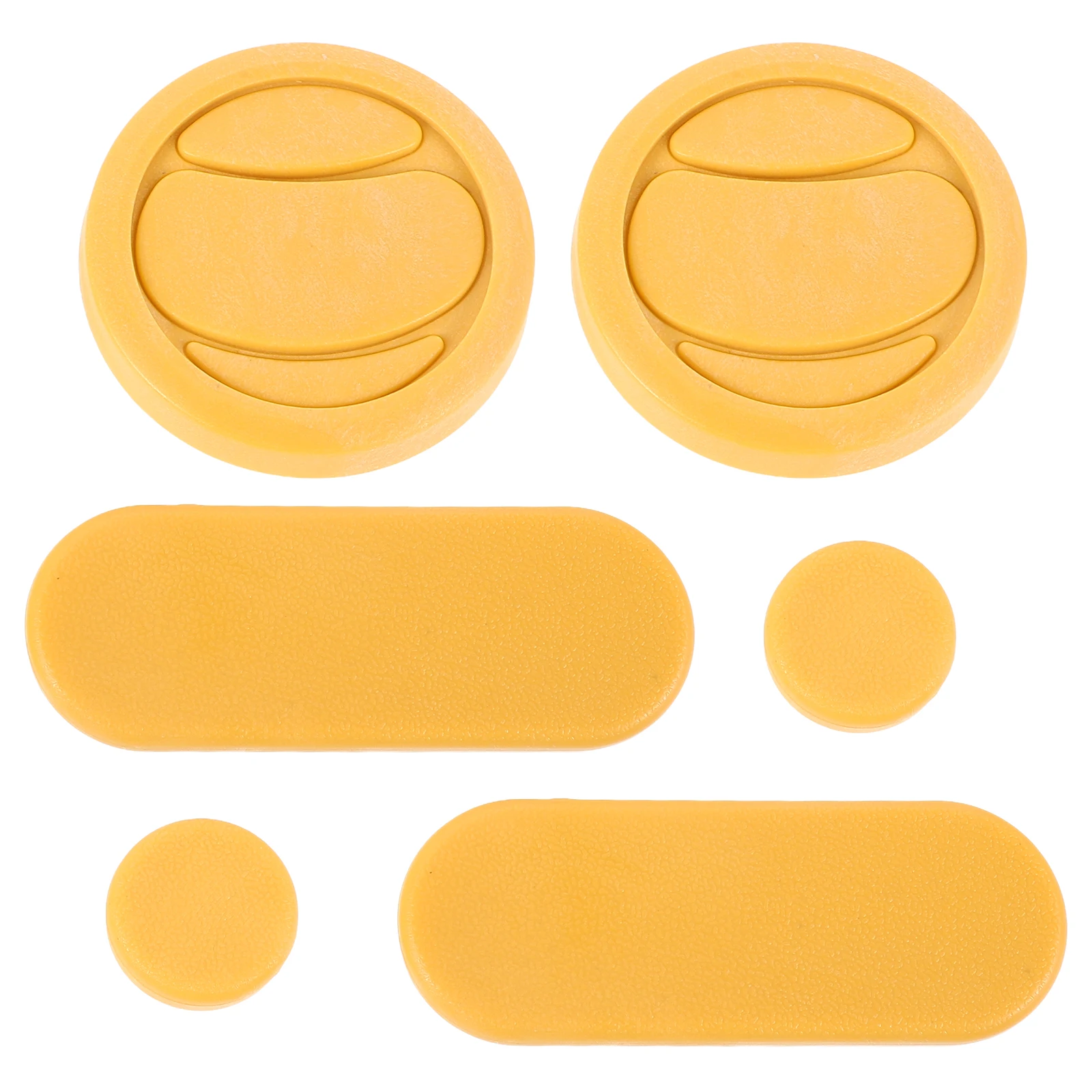 

6pcs Skateboard Anti-slip Handguard Polypropylene Protective Gear Ergonomic Slider Durable Construction Downhill