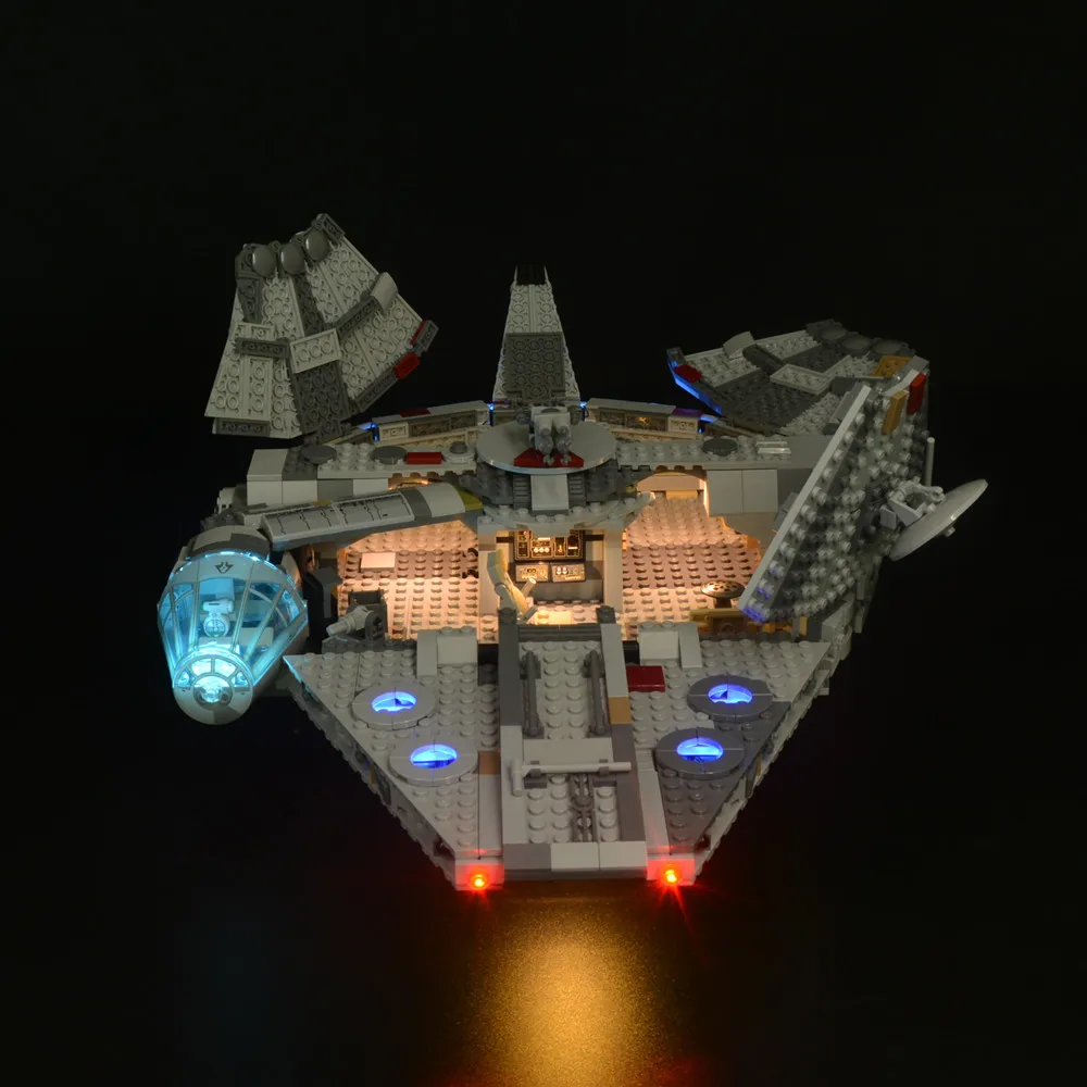 مجموعة إضاءة LED مناسبة لهدية الإضاءة LEGO Millennium Falcon 75257 (باستثناء مكعبات البناء)