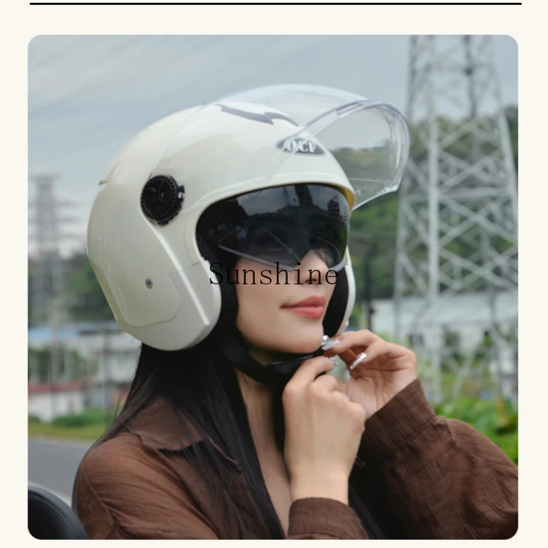 Adult electric vehicle helmet breathable thickened universal comfort warm cold