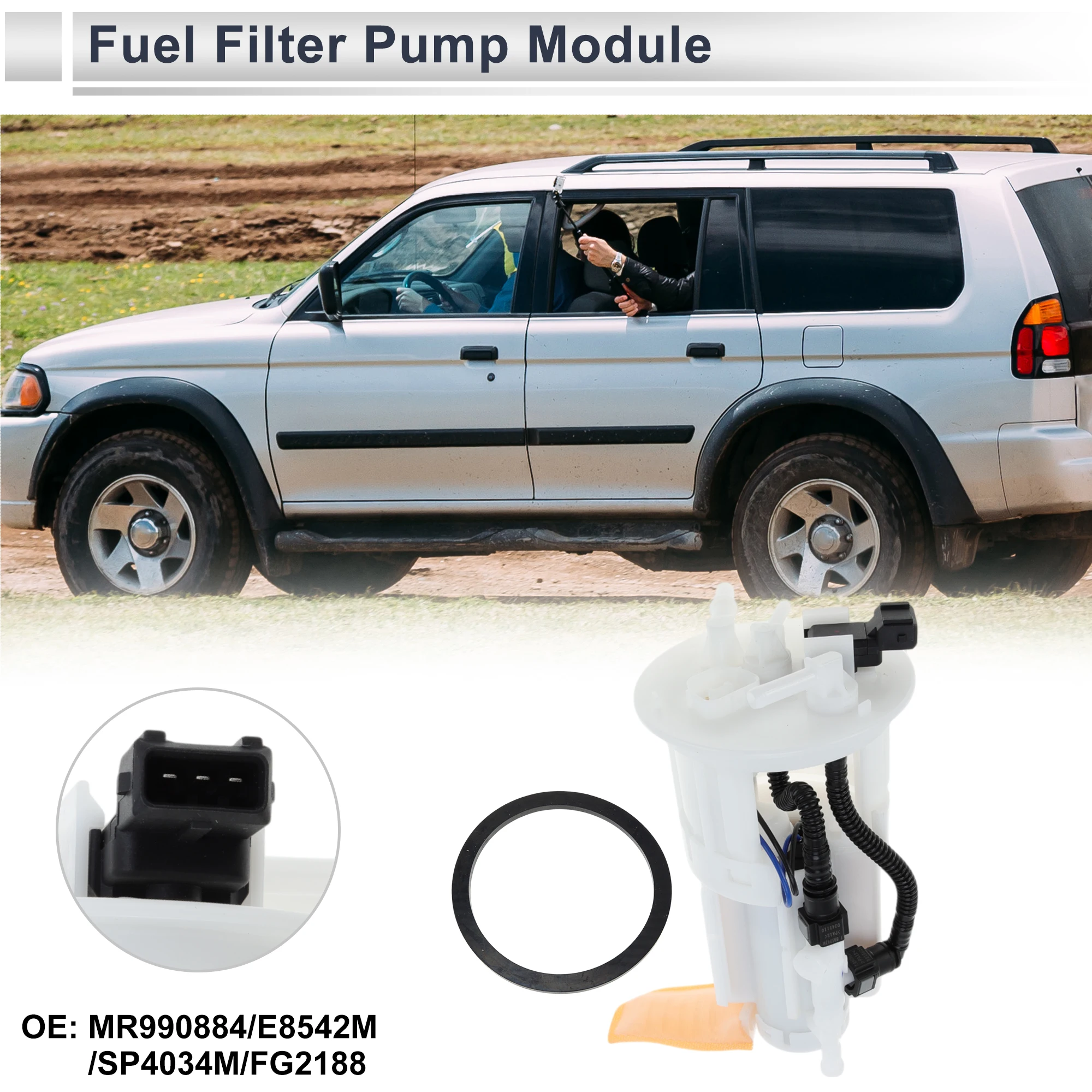 

Электрический топливный насос X Autohaux в сборе для Mitsubishi Montero 2003 2004 2005 2006 V6 3,8 л, модуль топливного фильтра, номер MR990884