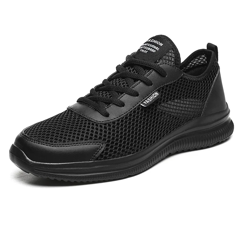 Mesh Men Shoes Lace-up Casual Shoes Men Sneakers Breathable Lightweight Footwear Summer Sport Trainers Zapatillas Hombre