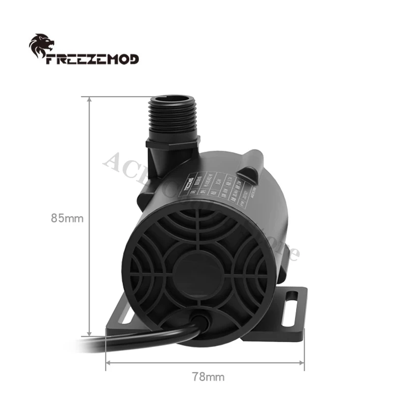 FREEZEMOD DC12V Water Pumps Lift 23M 3000L/H Circulating 24V Water Pump External Control Board 88W Power
