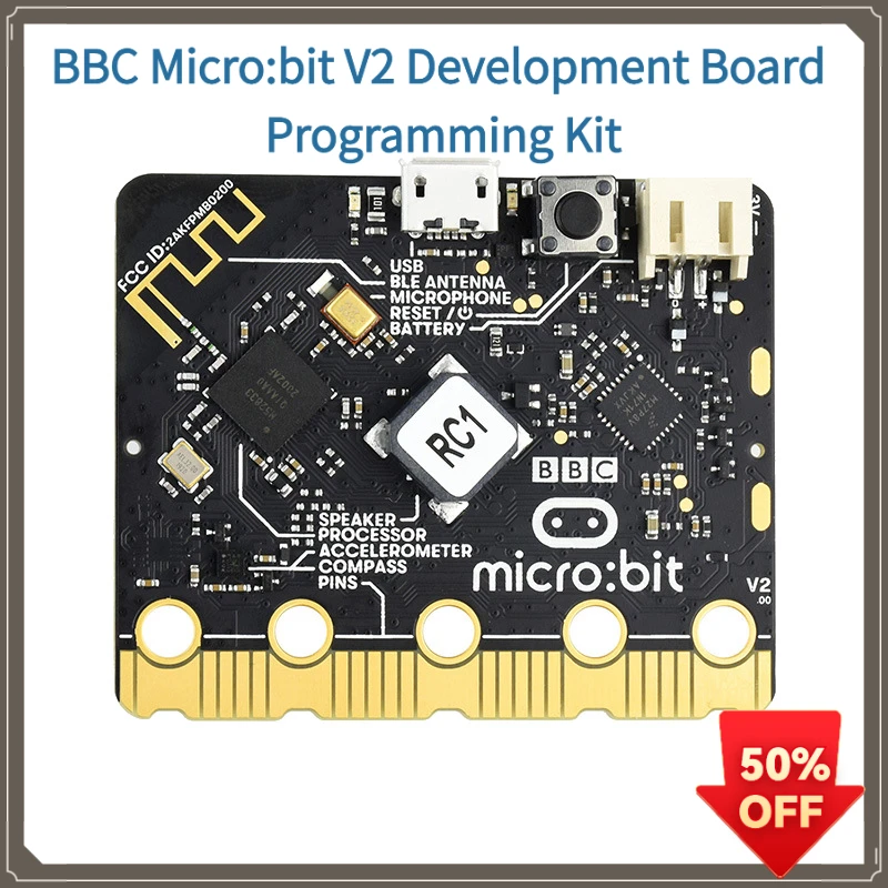 Original Micro:bit V2 Board Kit Robot Expansion Board for Python Programming Beginners STEM Projects