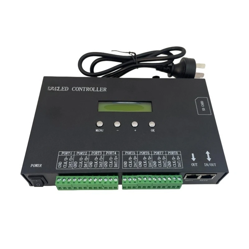 Light strip controller H807SA all-in-one machine, programming DMX512 console 8-port DMX512 controller