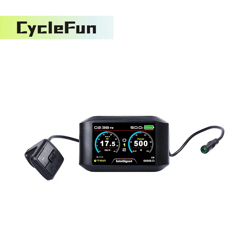 

750C TFT Display Speedometer for Sabvoton SVMC-APT Series 48V 60V 72V BLDC Bicycle Scooter Motor Controller