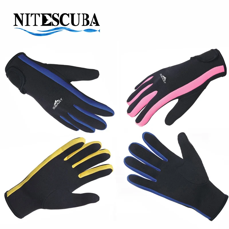 3mm Neoprene Diving Wetsuit Gloves Non-Slip Swimming Keep Warm Men Women Anti Cutting Gloves For Snorkeling Surfing Water Sports