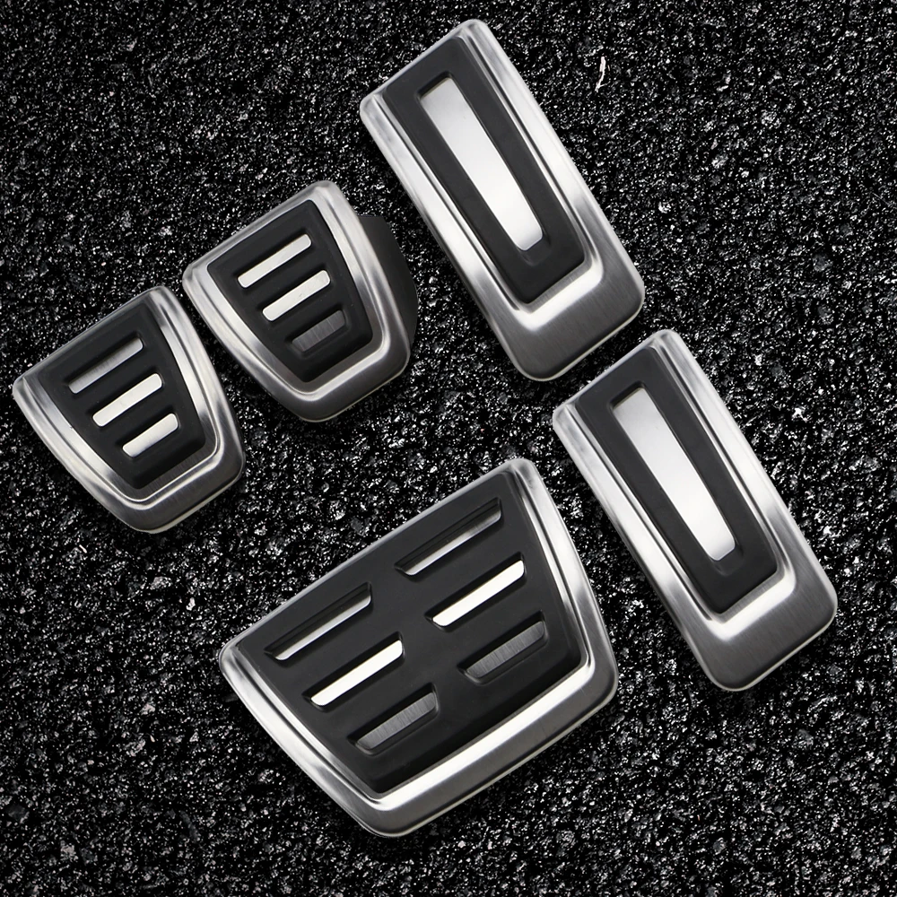 LHD Car Pedals for Volkswagen VW T-Roc T-cross Golf 8 MK8 2017 - 2023 Stainless Steel Gas Brake Pedal Pad Cover for Troc Tcross