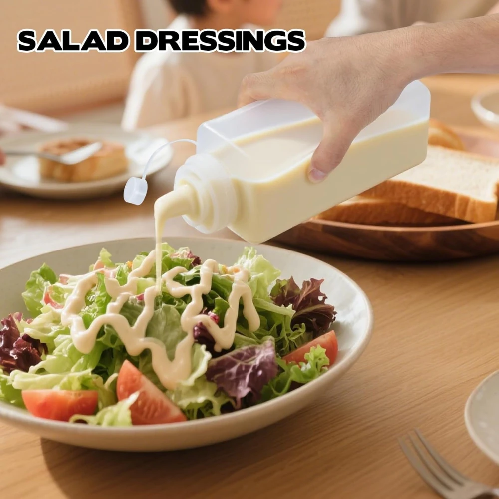 1000ML Knijpsausfles en deksel - Salad Dressing Bottle recensie en prijs