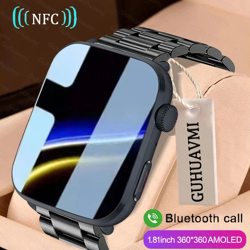 

2025Новинка для HUAWEI Sport Смарт-часы Мужские кровяное давление Кислород в крови Температура тела Сердечный ритм GPS Track BT Call Смарт-часы