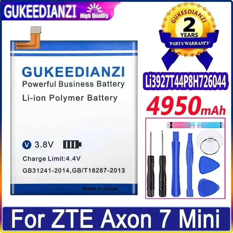 

Mobile Phone Battery Li3927t44p8h726044 4950Mah For Zte Axon 7 A2017 5.5 Inch