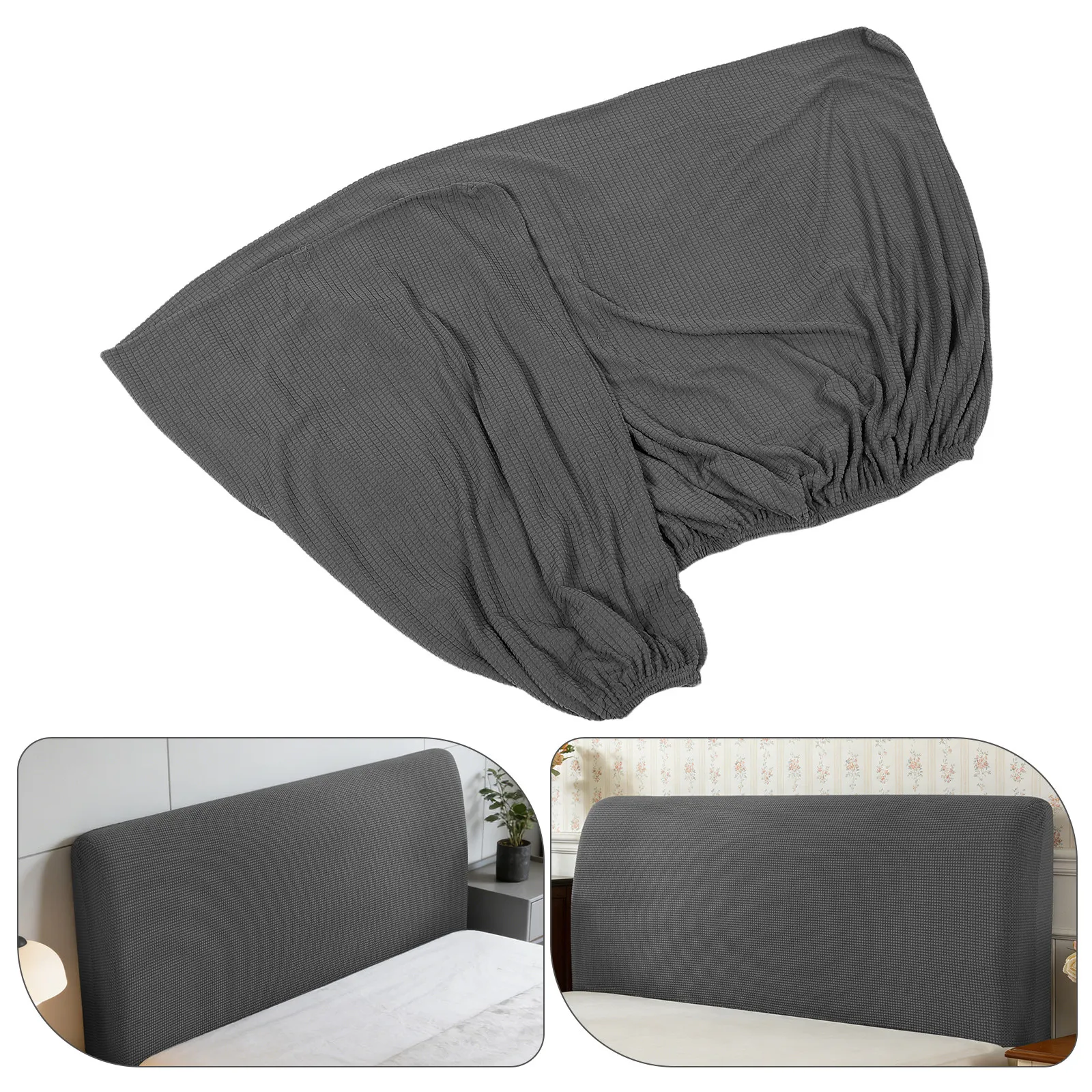 

King Size Headboard Cover Stretchable Soft Polyester Bed Headboard Slipcover Dustproof Washable Protector for Bedroom Home Dorm