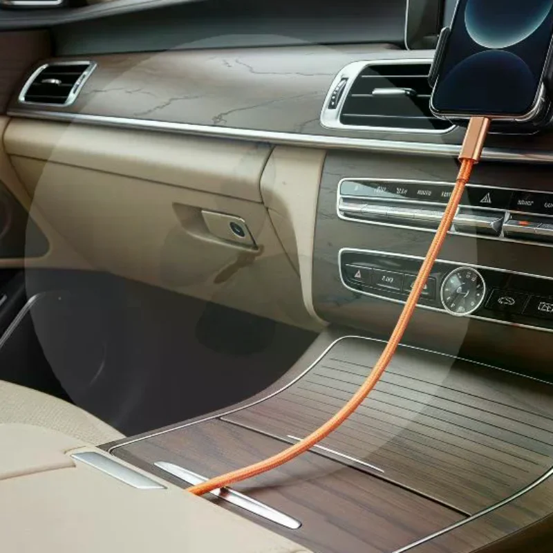 240W Fast Charging USB C to USB C Cable Durable Braided Cord 480Mbps Data Transfer for  15  Smartphones