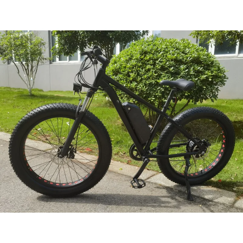 500W Hub Drive 48V 15Ah Lithium Battery Aluminum Frame Adult Fat Tire Off-Road Electric Mountain Bicycle