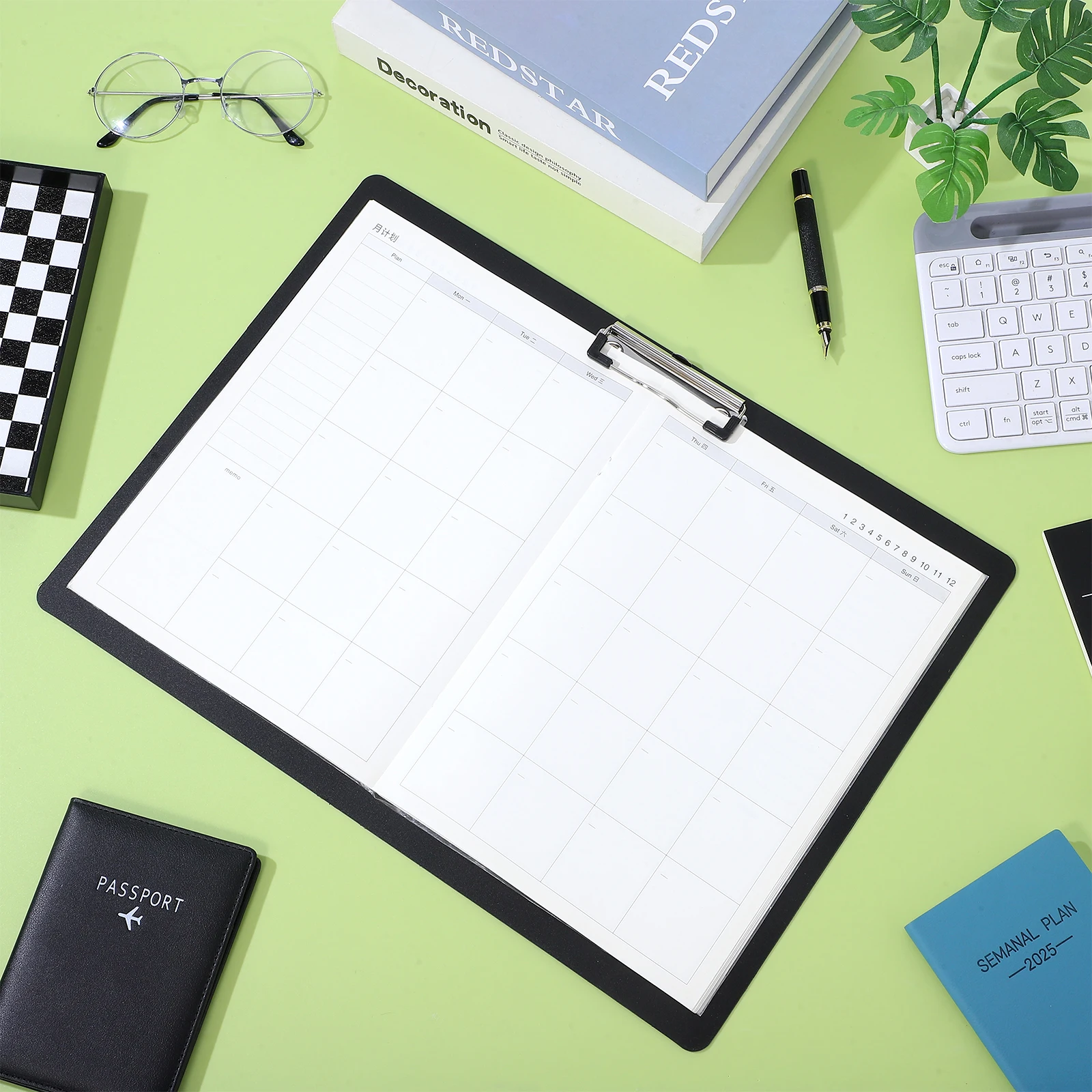 

A3 Horizontal Plastic Clipboard with Metal Clip Thick Writing Pad for School Office Drawing Folder Document Holder