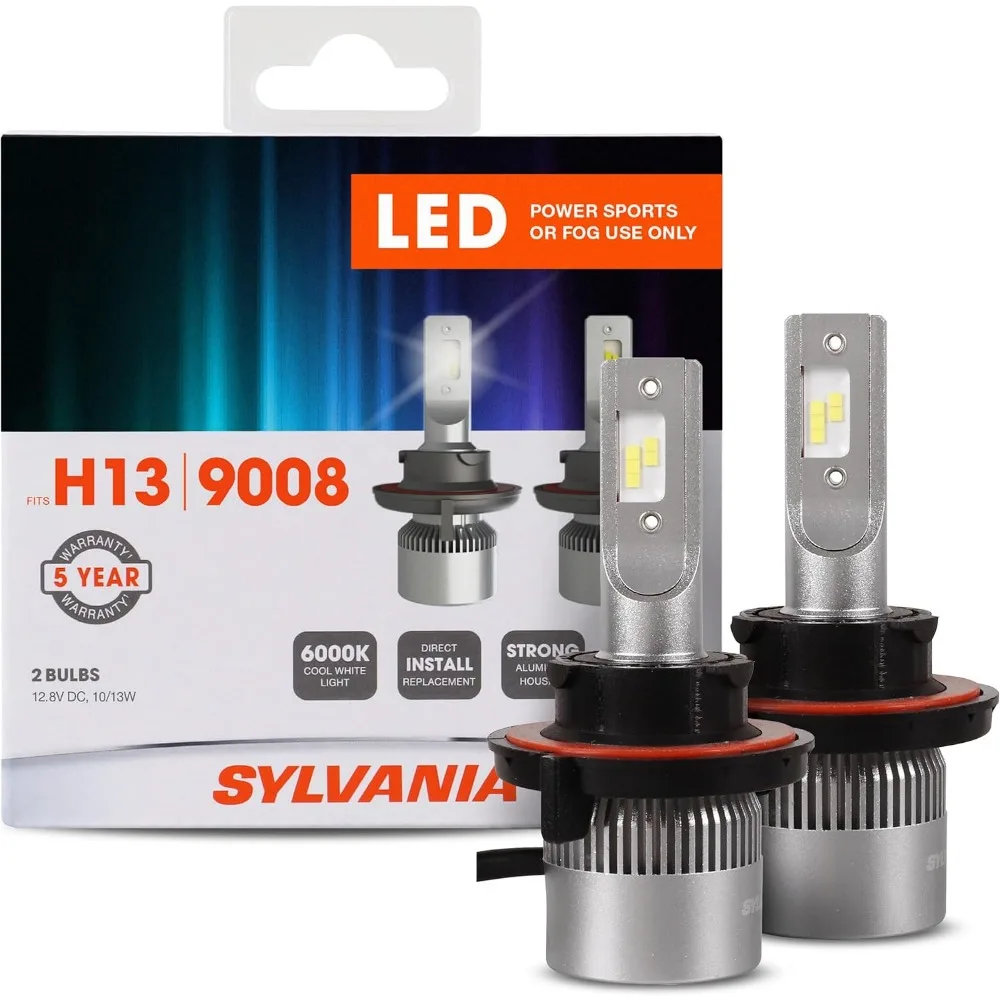 

H13 9008 LED Powersport Headlight Bulbs for Off-Road Use or Fog Lights - 2 Pack