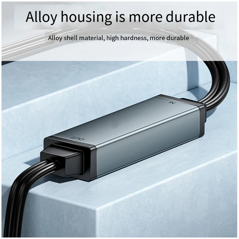 3.5Mm Audio Isolator Audio Gemeenschappelijke Grond Isolator Aux Ruisonderdrukking Filter Met 2/2 Audiokabel Voor Dvd Tv-Speler Duurzaam