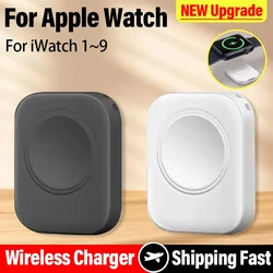 Pequeño reloj magnético cargador inalámbrico para Apple Watch serie 9 8 7 6 5 SE tipo C para iPhone convertir para iWatch Series 6 5 3 2 1