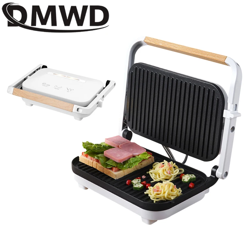 

DMWD Electric Steak Machine Multi functional Sandwich Muffin Maker Breakfast Hamburger Panini Machine Omelette Cooker Frying Pan