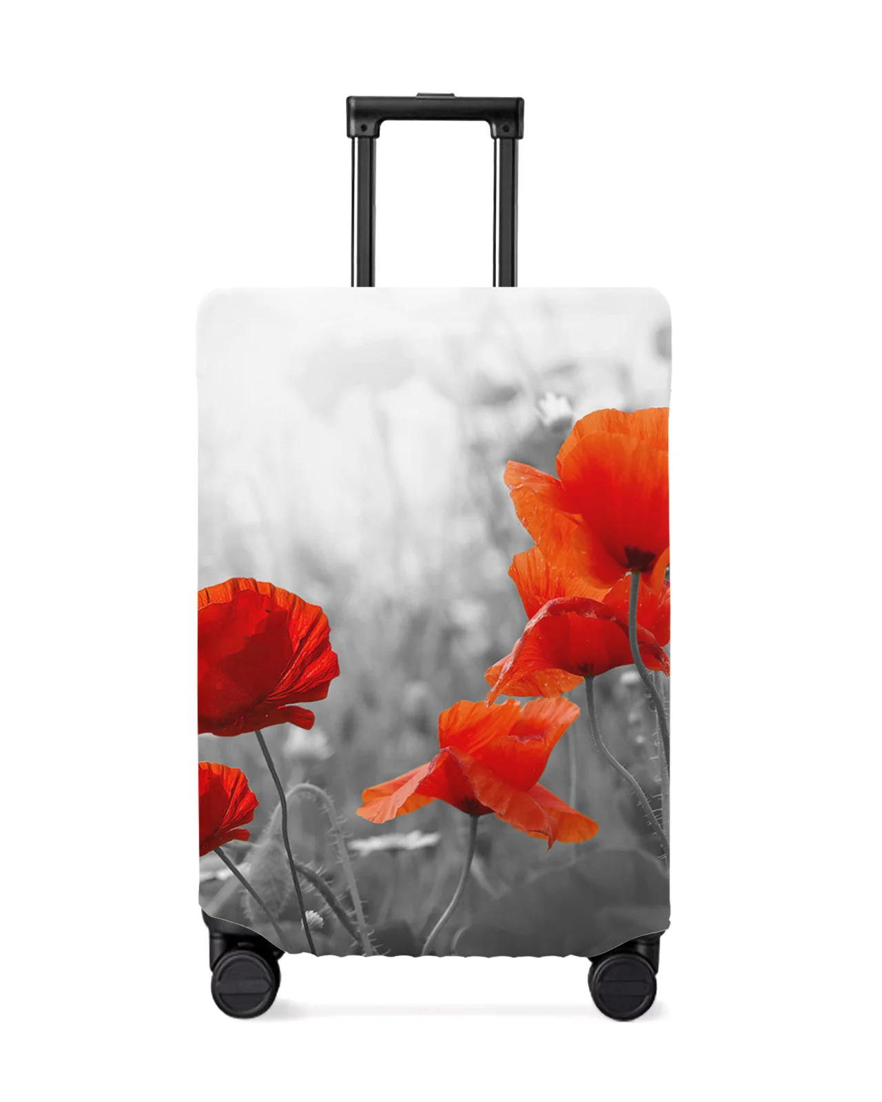 

Poppy Flower Red Travel Luggage Protective Cover for 18-32 Inch Travel Accessories Suitcase Elastic Dust Case Protect Sleeve