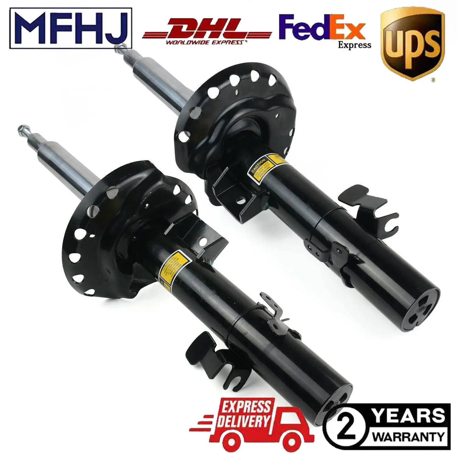 4x Front Rear w/Magnetic Shock Absorber Struts For Range Rover Evoque LR024444 LR051483 LR056268 2011-2018