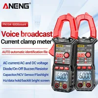 ANENG PN104 Voice Broadcast Multitester 6000 Count Clamp Meter DC/AC Current Multimeter Car Amp Capacitance Hz NCV Ohm Test Tool