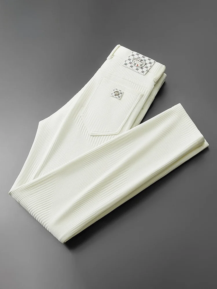 

TUCANO Men's Corduroy Casual Pants Straight Leg Busin Sle Spring Autumn New Korean High End Luxury European Goods