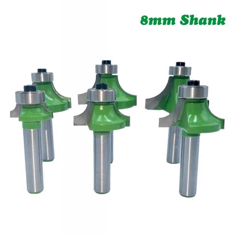 

1 шт. 8 мм угловая фреза с подшипником, фреза для деревообработки, карбид вольфрама