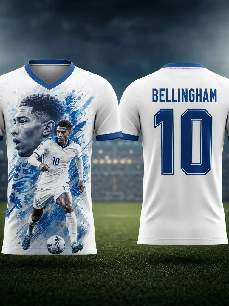 AliExpress NONE 2026 England Bellingham No.10 football jersey Summer Sports Men's T-Shirt Children's Clothing Tee Y2k Woman cycling jersey ﻿