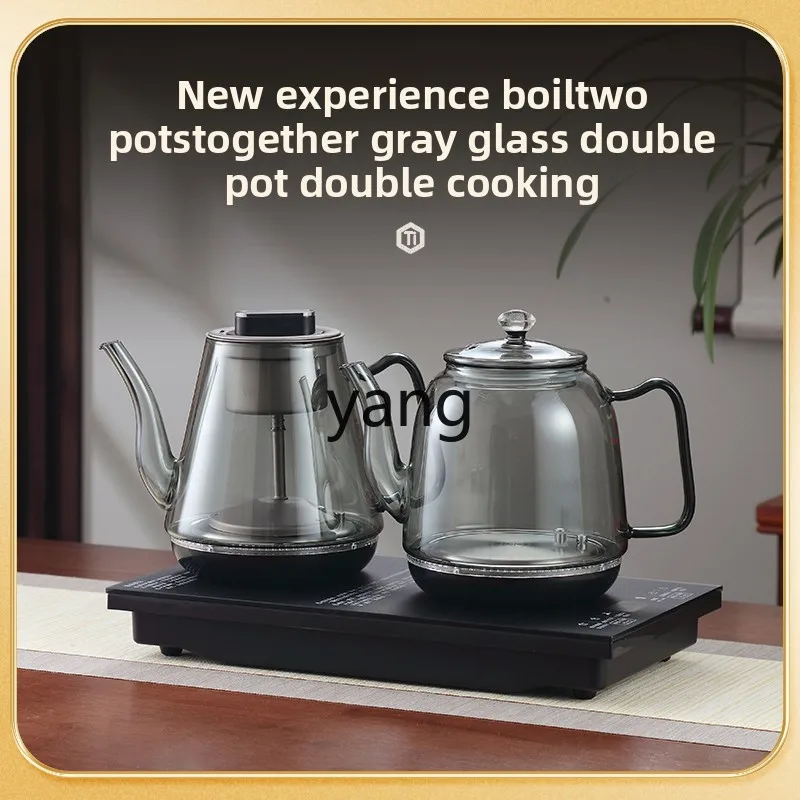 Lcx teapot pure titanium kettle automatic intelligent tea stove integrated embedded bottom double water supply