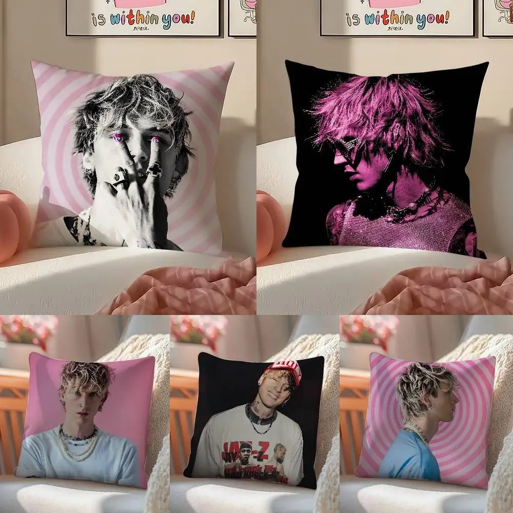 MGK Colson Baker Machine Gun Kelly-Y Pillow Case Anti-dustmite Pillowcase Invisible zipper silky short plush Sofa cushion cover