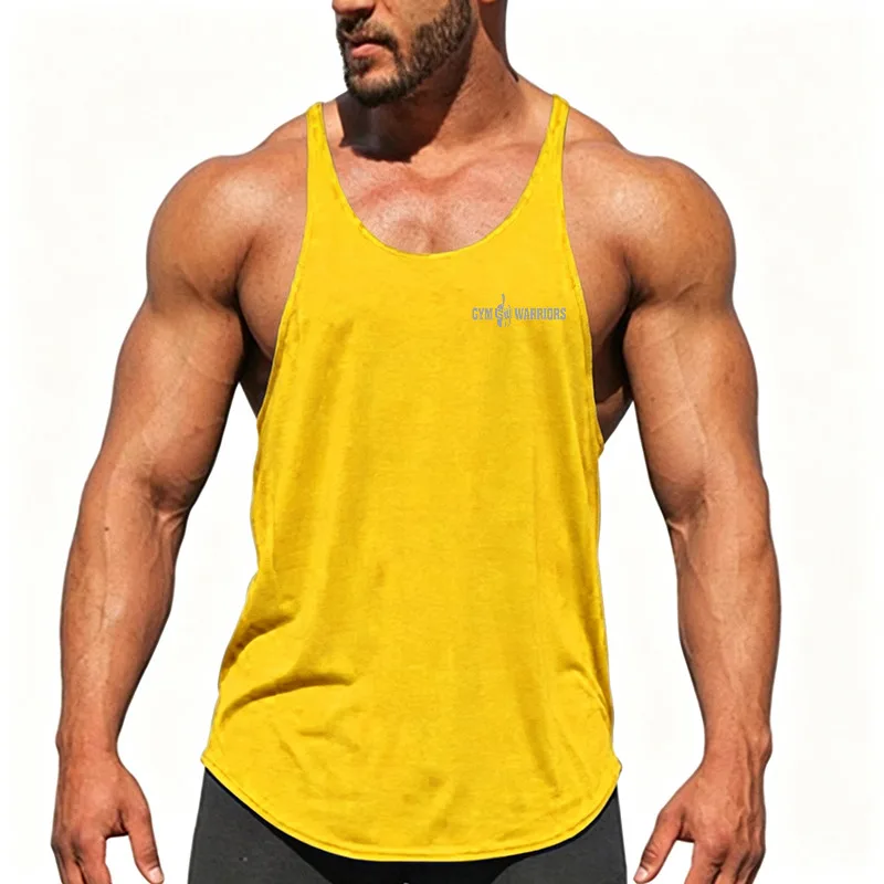Men's Athletic Running Tank Top Quick Dry Sleeveless Racerback Gym Vest Breathable Workout Shirt For Bodybuilding