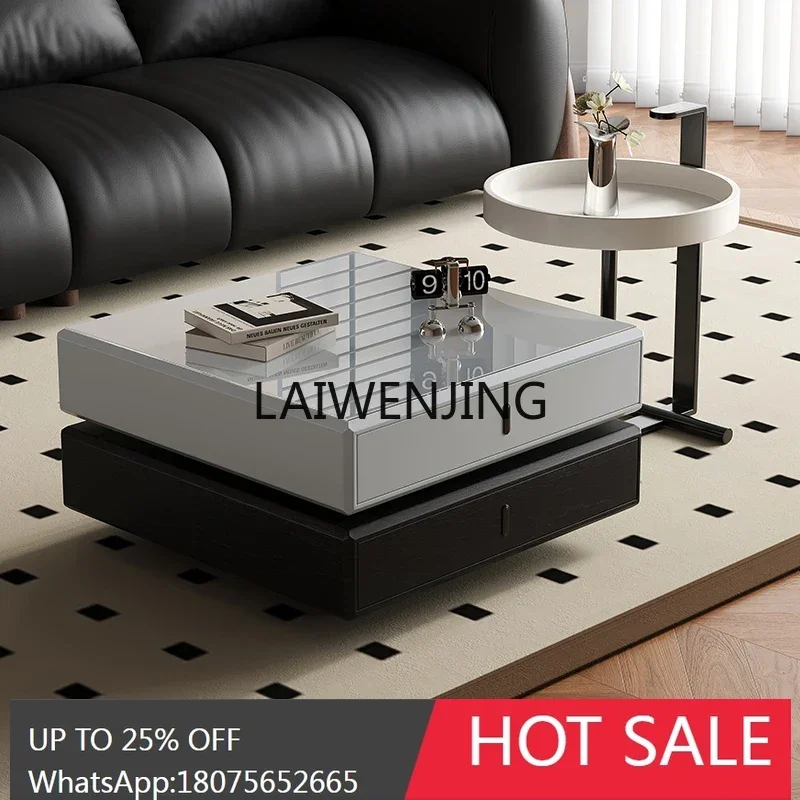 Minimalist Rotary Stacking Combination Cream Wind Small Household Modern Simple Coffee Table