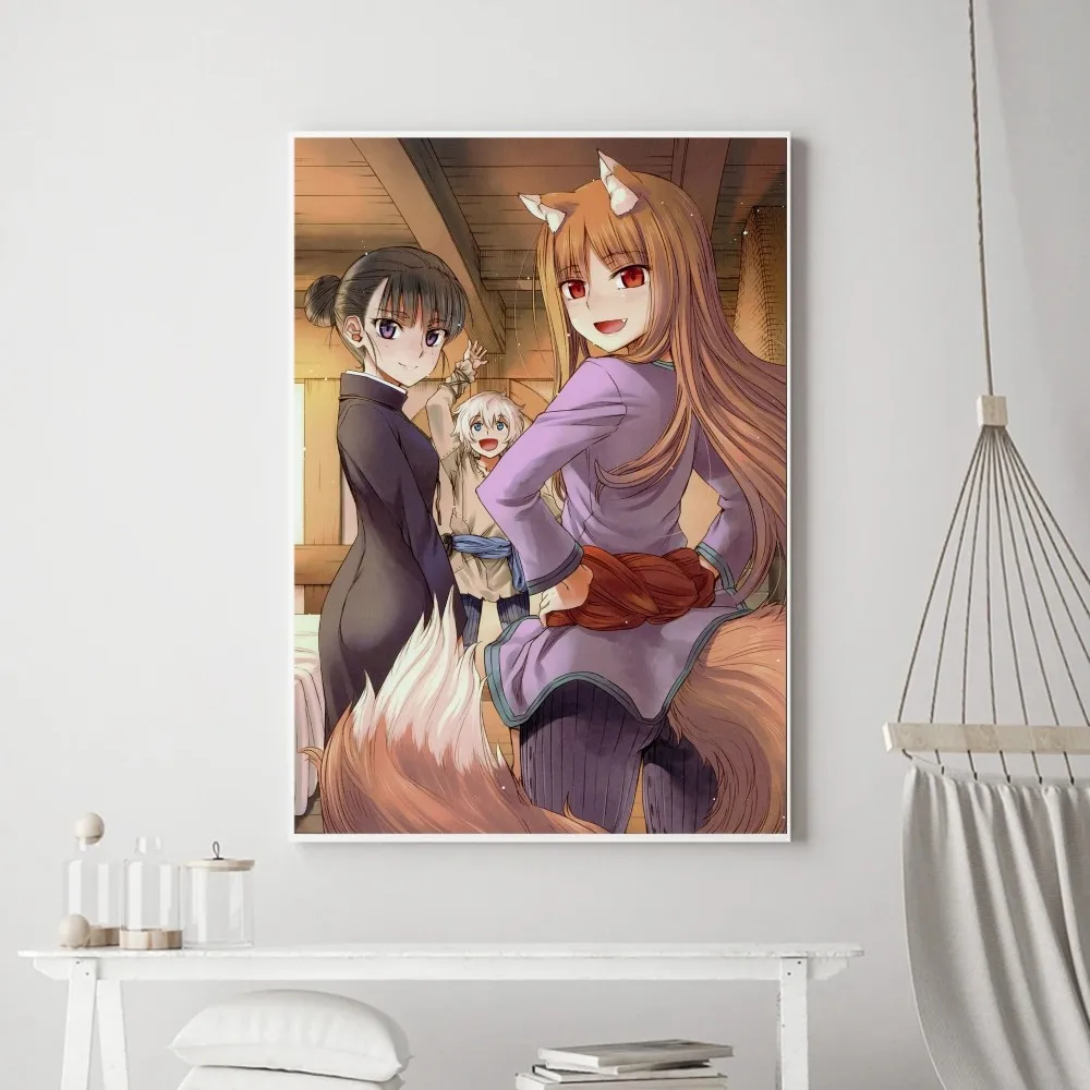 Anime S-Spice and Wolf Poster stampe Poster pittura murale camera da letto soggiorno Wall Bar ristorante Sticker piccolo