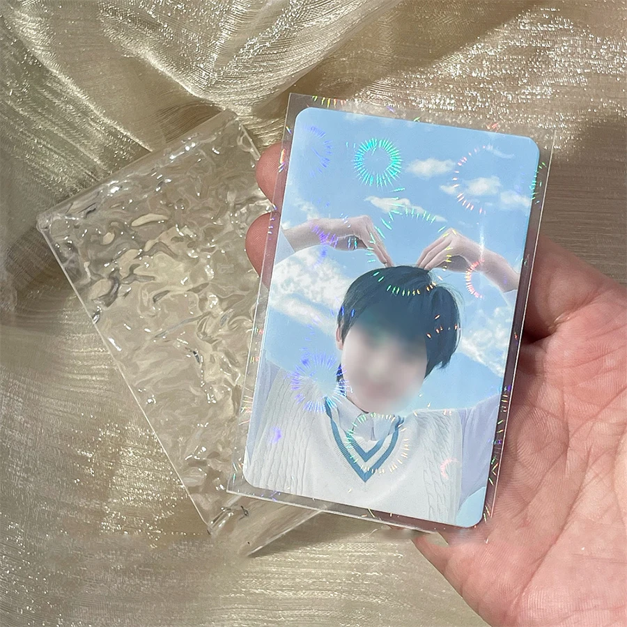 Sharkbang 50pcs/Lot Holo Card Sleeves 61x91mm 20C PP Kpop Holder For Postcards Films Game Cards Photocard Protector