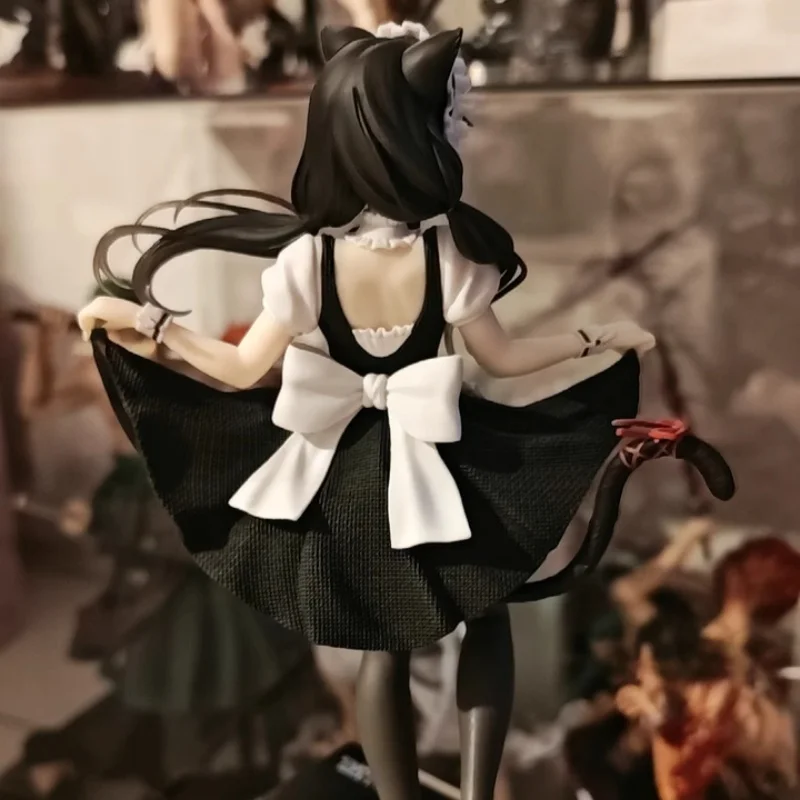 Em estoque Data Coreful original A Live V Tokisaki Kurumi (Nekomimi Maid Ver. ) Presente de brinquedos colecionáveis modelo de figura de ação de 18 cm