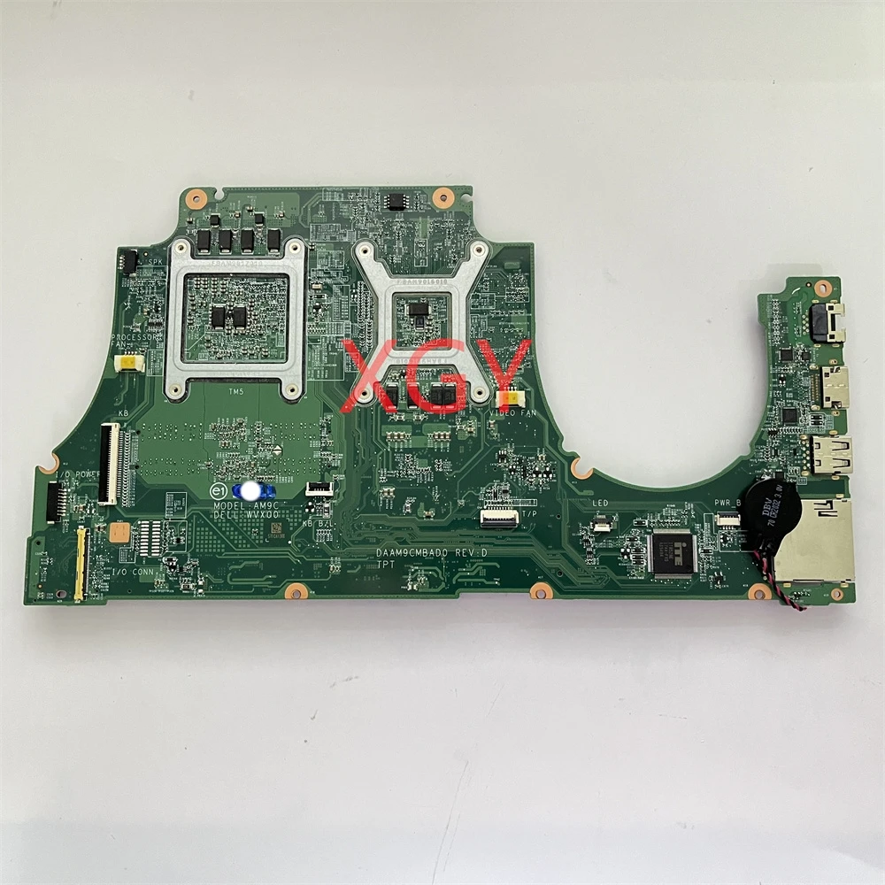 Original For Dell Inspiron 15 5576 Laptop Motherboard 4G N-02TG9M 02TG9M 2TG9M DAAM9CMBAD0 Mainboard With FX-9830P 100% Test OK