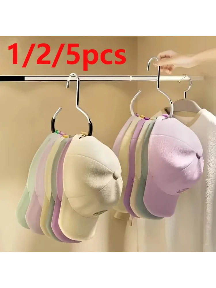 1-5pcsVersatile Manganese Steel Round Hook - Perfect for Hats, Ties, Scarves & Bags, Strong Load-Bearing, Non-Deformable