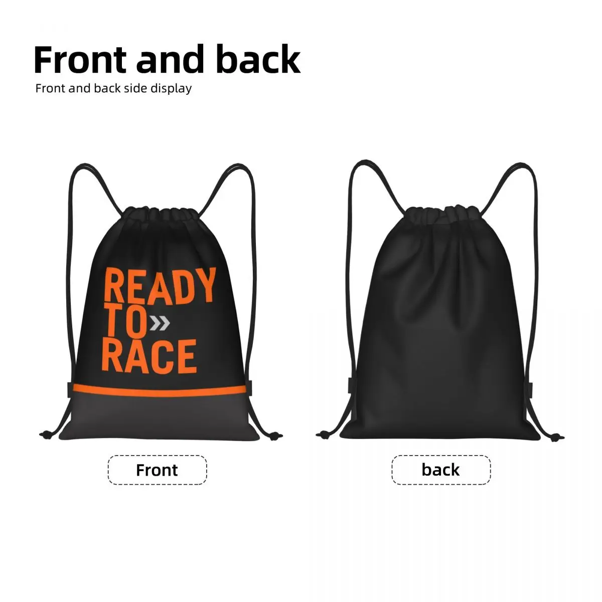 3 motori pronti per la corsa Enduro Cross Bag zaino con coulisse sport Gym Sackpack borsa a tracolla resistente all'acqua per l'esercizio