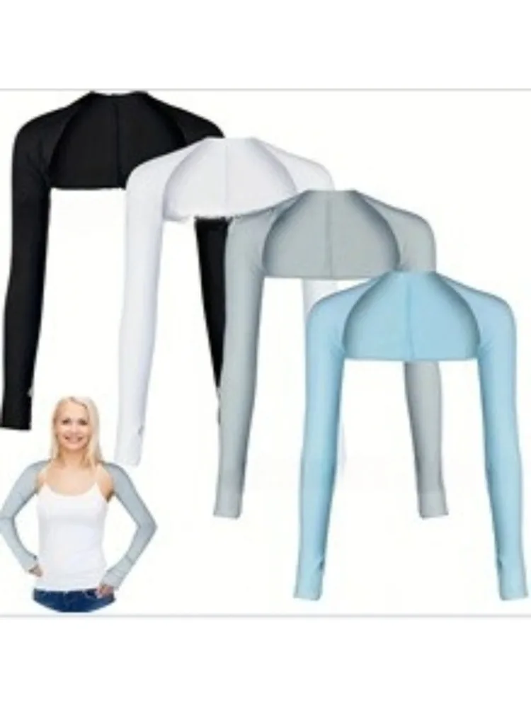 AliExpress NONE Golf Sun Visor Shawl Sleeve Outdoor Men's and Women's Sports Cycling Ice Silk One-shoulder Sleeve