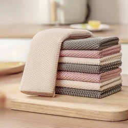 Kitchen Dish Towels Elegant Microfiber Cleaning Cloth Set with Corn Kernel Style Perfect for Household Cleaning Dishwashing