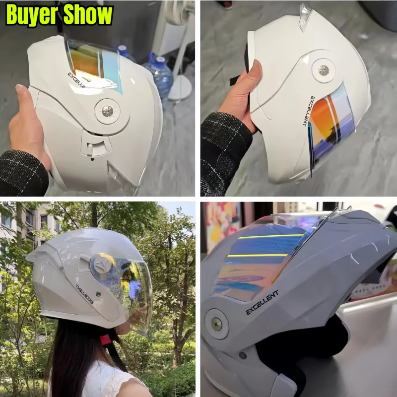 Casco Modulare per Moto Quattr - Motorcycle Helmet Inner Sun Visor Lens recensione e prezzo
