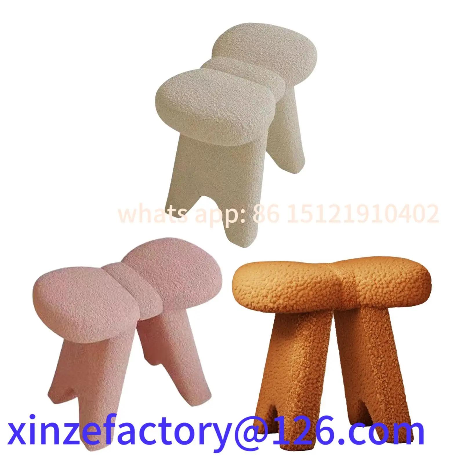 

Customizable Vanity Stool Chair Dressing Stool Footrest for Entryway Makeup Room Bedroom