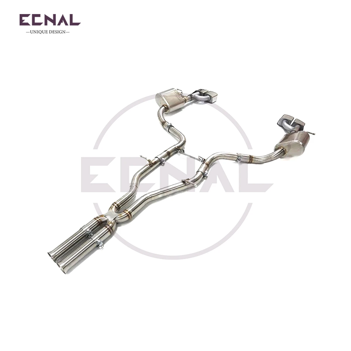 

Ecnal Exhaust Valved Catback for Mercedes Benz W212 E320 E400 3.0T 2014-2016 SS304 Car Sport Exhaust Pipe with Valve Muffler