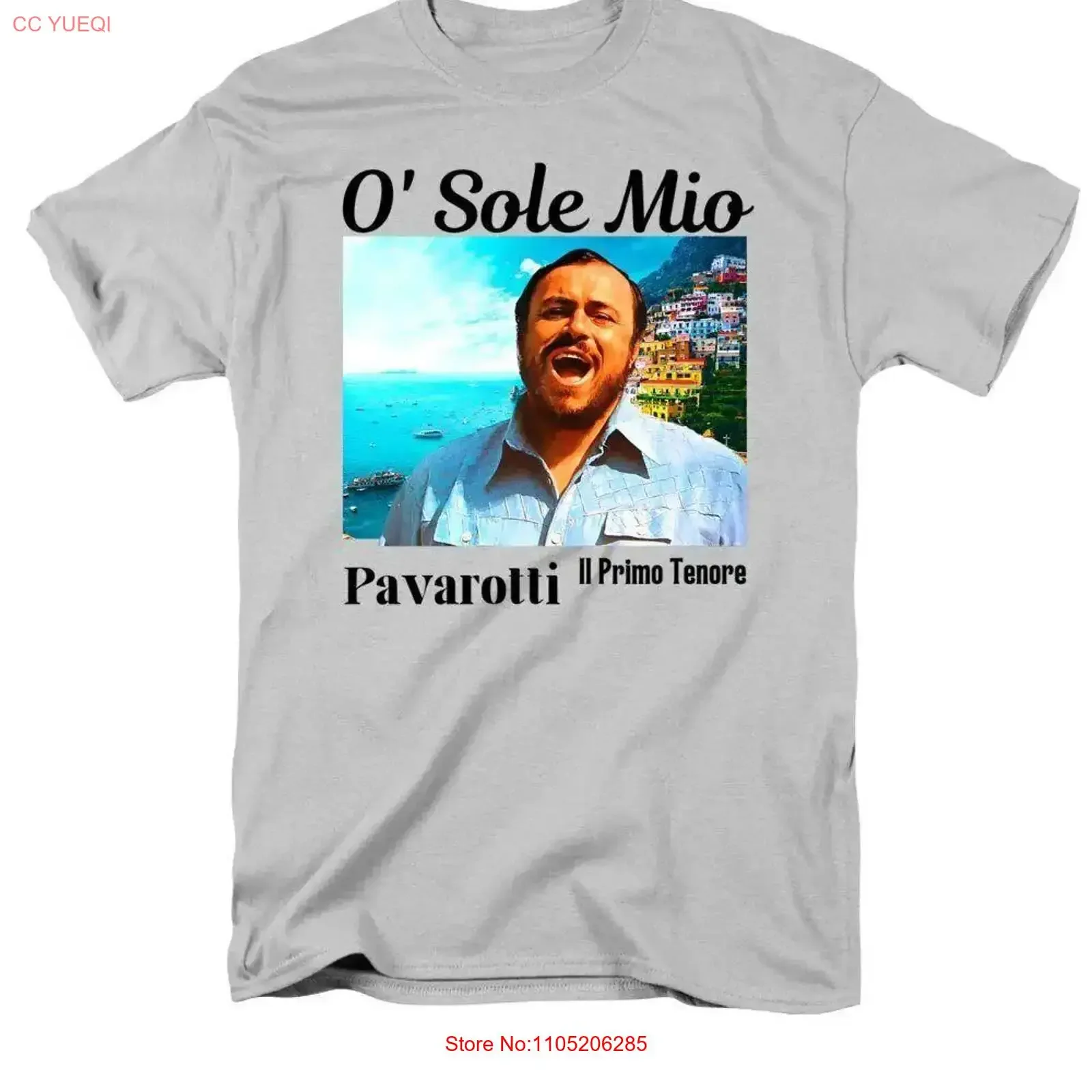 NEW Premium T shirt Luciano Pavarotti Tenor O Sole mio Adult Size S 4XL FAN ART vintage Washed Stretched Soft Versatile