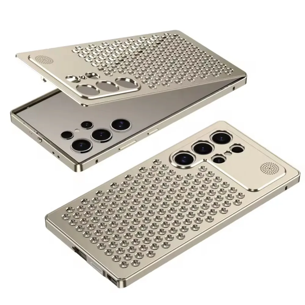 

High Quality Cooling Case For Samsung Galaxy S26 Ultra S25 S24 S23 Aromatherapy Metal Alloy Heat Dissipation Protective Cover