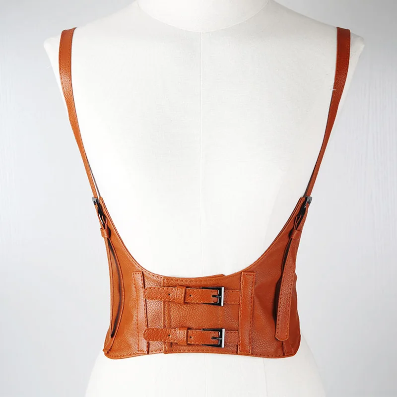 Sangle réglable punk pour femme, corset serré, ceinture pour femme, couvre-taille, accessoires vestisens