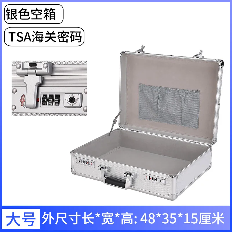 Aluminum Alloy Portable Password Box Mechanical Safe Cash Box Cashier Safe File Storage Box