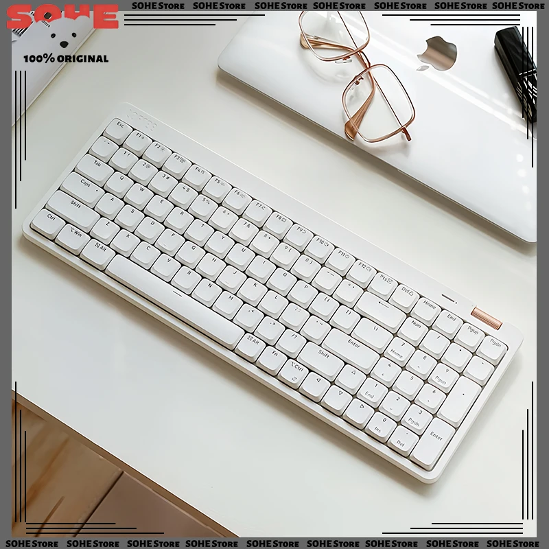 Low-Profile Mechanical Keyboard Youth Version Xiaoshun 100 Slim Wireless External Keyboard for Office & Mac