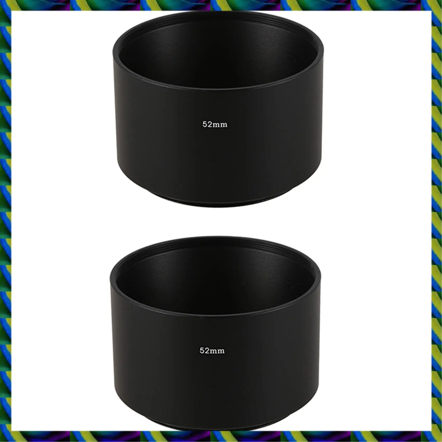 Фильтр для камеры Daily 2X с винтовым креплением, металлическая бленда для объектива 52 мм