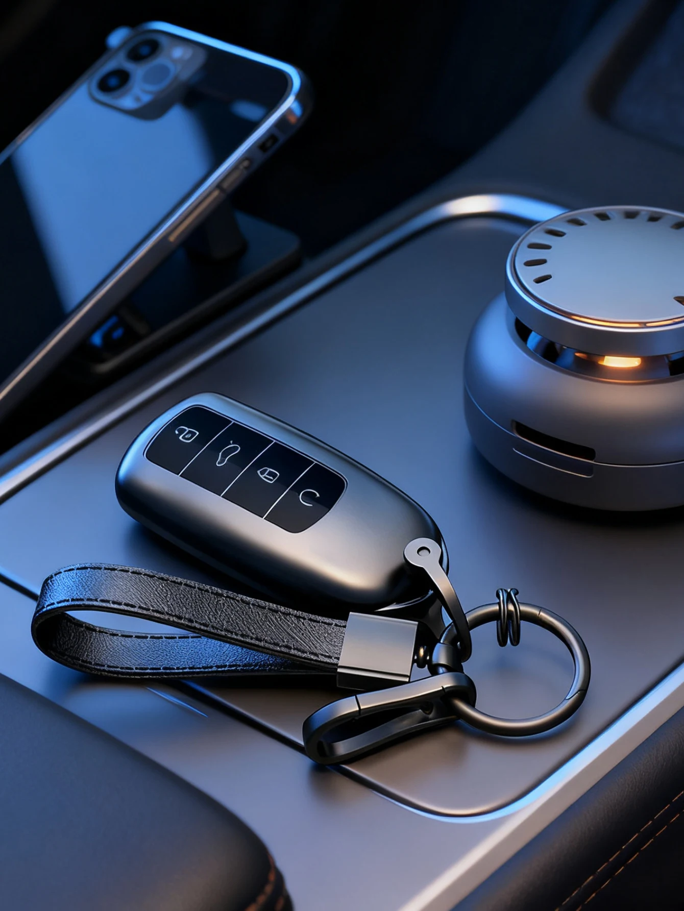 Titanium Gray Key Cover for Chery Tiggo 8 Pro, Tiggo 9, Tiggo 7, Arrizo 8/5 Plus, Omoda 5 & Explore 06 – Anti-Fingerprint Nano C